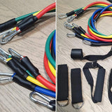 11(PCS) Power Exercise Resistance Band Set 5 in 1 Fitness Band Equipment for Men and Women